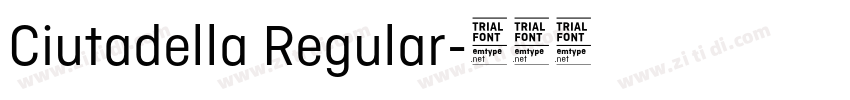 Ciutadella Regular字体转换